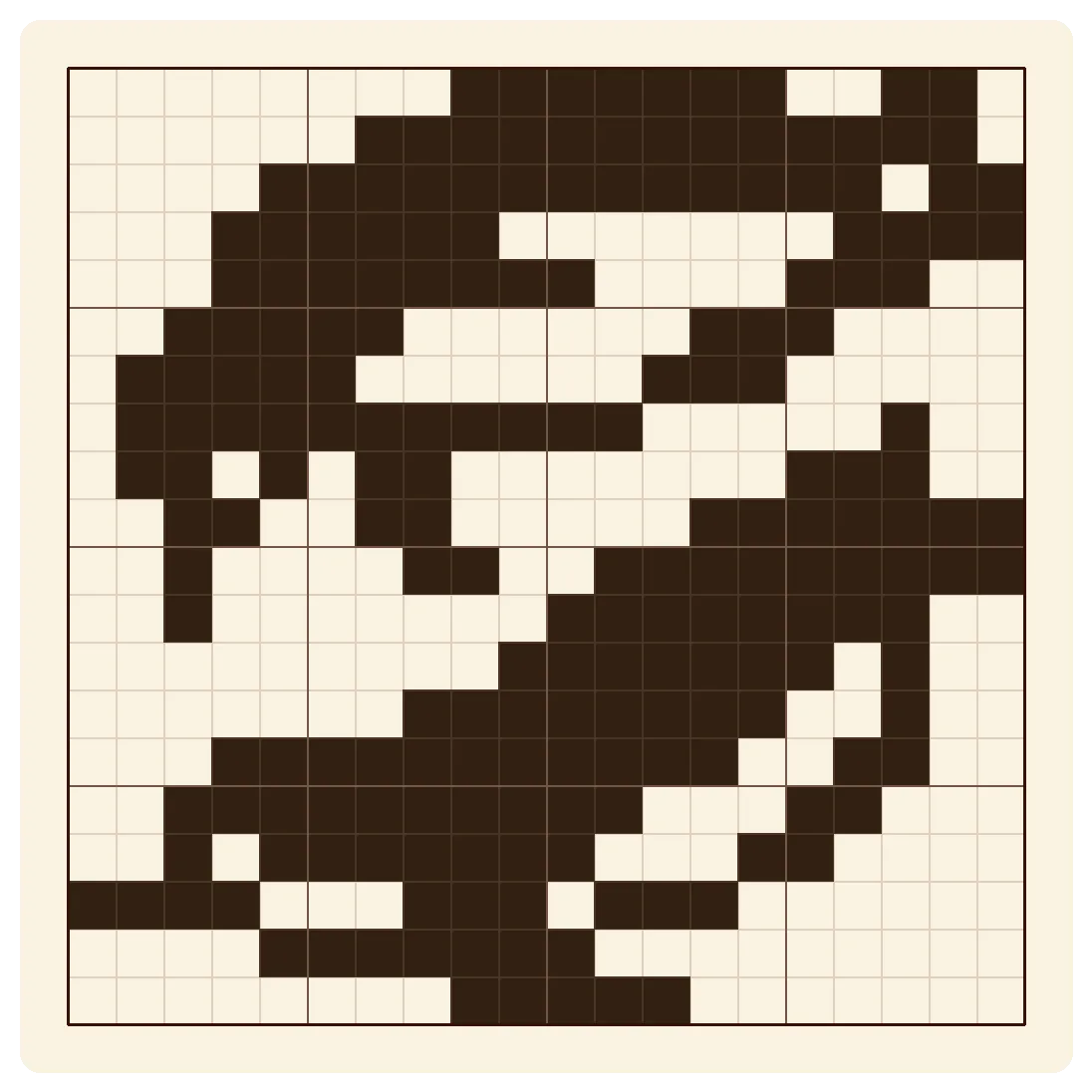 Японский кроссворд «Пингвины плавают» 20x20